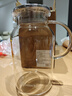 GLASSLOCK耐热玻璃冷水壶高硼硅家用大容量凉白开水壶泡茶果汁壶1800ml 实拍图