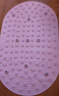 TEEIS德国指压板超慢跑脚底按摩脚垫穴位疏通脚心仿鹅卵石足底圆形垫 浅紫色【45*75cm升级款】 健身指压板 实拍图