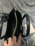 COACH/蔻驰 官方授权 女士简约通勤单肩斜挎手提包 胡桃木色配黑色CV965IMXAQ 实拍图