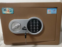 虎牌保险柜家用办公小型电子密码保险箱全钢防盗保管柜内置把手不突兀固定安装 博瑞J系列 25cm 咖啡金 实拍图