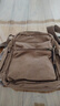 新潮代单肩包男帆布大容量休闲潮流运动斜挎包男士多功能户外通勤包 咖啡色【多隔层大容量+可放10英寸平板】 实拍图