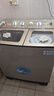 三峡劲霸【纯铜电机】大容量半自动洗衣机家用老式大容量双缸双桶商用酒店宾馆被子毛毯四件套以旧换新 20公斤钢波轮【9秒强洗+双钢桶+纯铜电机】 双缸 实拍图