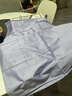 富安娜床上四件套纯棉60s长绒棉贡缎床品 单双人纯色床单被套 1.8米床浅紫 实拍图