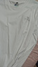 回力（Warrior）纯棉t恤男春秋新款重磅运动上衣男士宽松打底长袖体恤 白色  L 实拍图