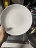 洁雅杰陶瓷盘家用白盘子8英寸中式釉下彩深盘菜盘陶瓷汤盘4只装竖纹白瓷 实拍图
