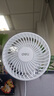 得力USB桌面风扇迷你轻音小电扇大风力风扇宿舍家用卧室学生宿舍办公室台式桌面风扇台夹扇-LK220白 实拍图