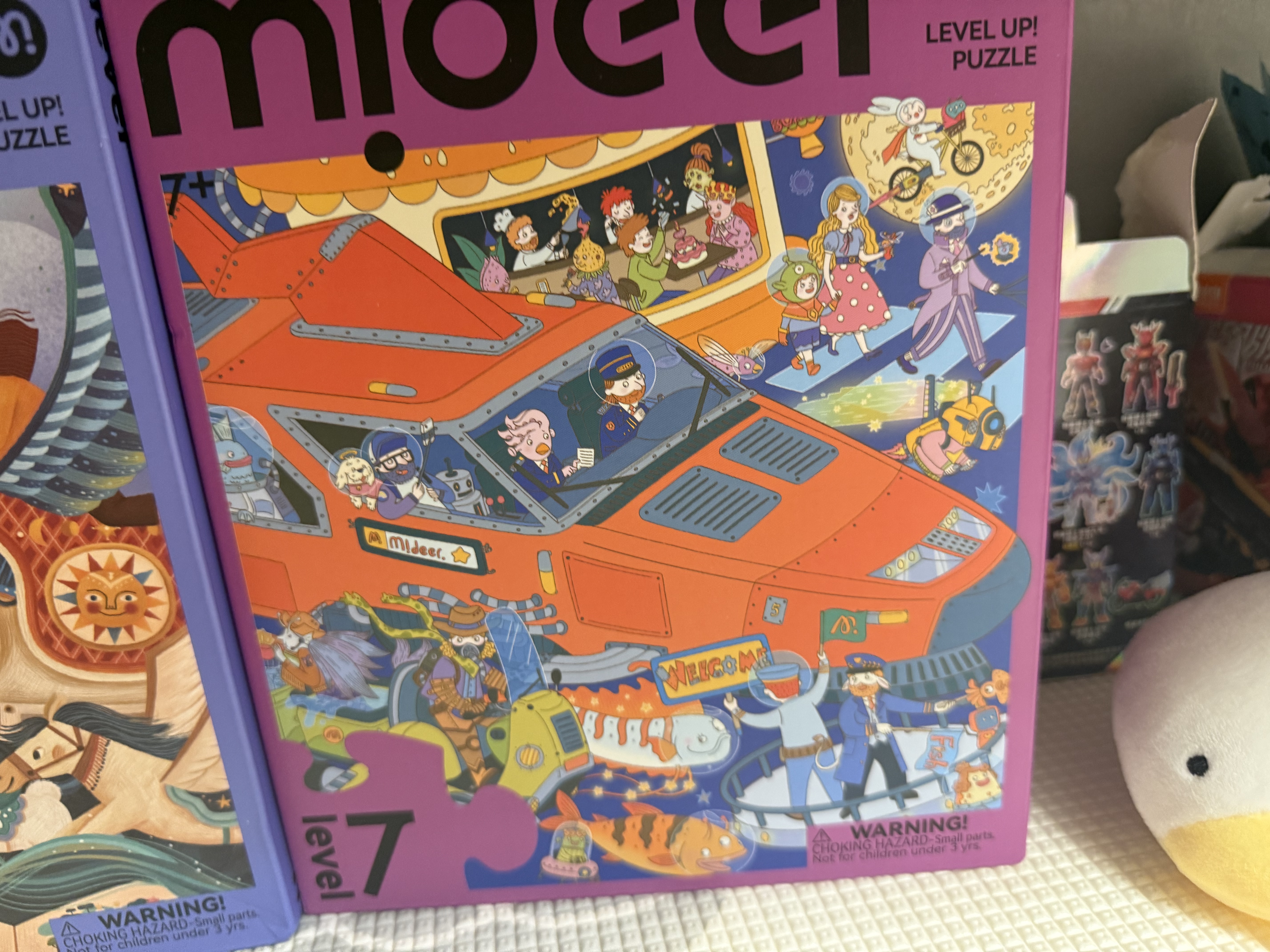 弥鹿（MiDeer）进阶拼图幼儿早教纸质大块拼图6阶-悠长假日(收纳袋款)儿童礼物 实拍图