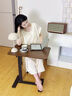 木双福床边桌可移动升降电脑桌客厅沙发可折叠书桌家用卧室学习桌写字桌 实拍图