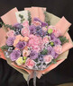 冉子花坊母亲节鲜花速递粉玫瑰百合向日葵混搭花束生日礼物同城配送 韩式玫瑰粉绣球混搭花束 实拍图