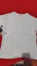 阿芭萨2026年新款夏装纯棉短袖t恤韩系宽松圆领休闲薄款大码上衣体恤衫 白色【纯色】 XL 【建议115-125斤】 实拍图