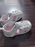 江博士学步鞋夏季男女童轻便运动风宝宝儿童凉鞋2B14A2042CW米/紫26码 实拍图