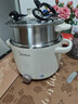 美的（Midea）电煮锅 0涂层不锈钢 宿舍小电锅 多功能家用宿舍泡面小火锅 2.6L蒸煮一体电热锅 XZC2066G 配蒸笼 实拍图