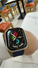 Apple/苹果 Watch S11 智能手表GPS款46毫米银色铝金属表壳雾紫色运动型表带M/L MEVX4CH/B 实拍图