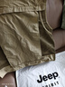 JEEP SPIRIT吉普工装马甲男士春夏季钓鱼背心机能多口袋外套男装 卡其 2XL 实拍图