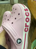 卡骆驰（CROCS）贝雅卡骆班洞洞鞋轻便耐磨一脚蹬休闲鞋女鞋时尚沙滩鞋|205089 芭蕾粉/糖果粉-6TG 39 (240mm) 实拍图