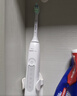 飞利浦（PHILIPS）声波电动牙刷钻石3系 5倍洁齿5种模式 刷头*2【亮白+洁净】生日礼物 送男生女友HX5181/01  白 实拍图