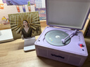 WHATPLUSC300一体式CD机发烧友专辑播放器 复古CD播放机 唱片机造型 蓝牙音响 蓝牙cd机 礼物 香芋紫色 实拍图