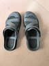 越南天然橡胶瑞洞洞鞋男夏外穿包头拖鞋开车两用沙滩软底防 灰黑 41 实拍图