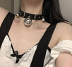 UOSU项圈女狗链铃铛脖子颈圈锁骨链可爱颈带脖子项链项圈女仆情侣礼物 黑色铃铛项圈+牵引绳 实拍图