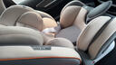 贝倍适（BAYBETSS）儿童安全座椅汽车用0-4-12岁宝宝360度旋转婴儿车载坐椅ISOFIX 米灰色【遮阳棚+上拉带+侧保护】 实拍图