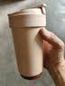苏泊尔（SUPOR）双层陶瓷覆层内胆吸管保温便携水咖啡杯子450mL羊皮纸色KC45KR10 实拍图