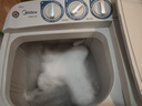 美的（Midea）半自动双桶洗衣机8公斤洗5.5kg脱水双缸波轮老人简易操作品质电机小巧不占地租房宿舍必备以旧换新 半自动 双缸 8kg MP8DS136 实拍图
