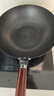京严炒锅章丘款铁锅无涂层炒菜不粘锅家用精铁锅具燃气电磁炉用已开锅 【灶具通用】适合2-3人  赠盖铲  直径 30cm 百年工艺｜传统铁锅｜健康不沾 实拍图