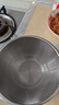 三四钢®不锈钢沥水篮304淘米神器洗菜盆沥水盆筛漏盆食品级淘米水果盆 沥水篮+实盆：22cm 符合新国标GB检测 实拍图