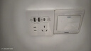 德力西开关插座面板CD821系列86型45w快充插座 五孔带USB+Type-C 实拍图
