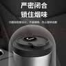 宫薰带盖车载烟灰缸防飞灰金属创意便携车用烟灰神器耐高温 恶魔眼黑 实拍图