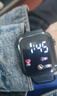 其他品牌高颜值LED手表时尚方形学生科技感超强夜光数字个性运动 雅典黑 实拍图