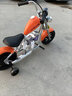 暴风骑士儿童电动摩托车小哈雷单驱两轮电动车3-12岁礼物童车C12尊享版橙 实拍图