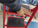 忆琳居梯子家用安全人字梯折叠梯伸缩多功能楼梯便捷扶梯加厚红色四步 实拍图