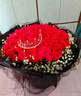 来一客鲜花速递99朵红玫瑰花束生日礼物表白送女友全国同城配送 99朵红玫瑰女神款 实拍图