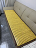 李记花果山沙发垫夏季凉垫麻将凉席沙发坐垫麻将块凉席竹席防滑垫贵妃可定制 窄边糯米色【双牛筋+防滑底】 45cm*45cm 坐垫 实拍图