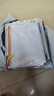 齐心（COMIX）10只A4文件袋透明拉链袋小学生科目分类袋办公资料袋试卷票据收纳拉边袋网格塑料考试文具袋EA1054 实拍图