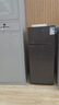 HYUNDAI（韩国现代）小冰箱迷你小型家用冷藏冷冻宿舍出租房办公室双开门二门电冰箱节能省电 100L灰【租房神器+行业热卖】 实拍图
