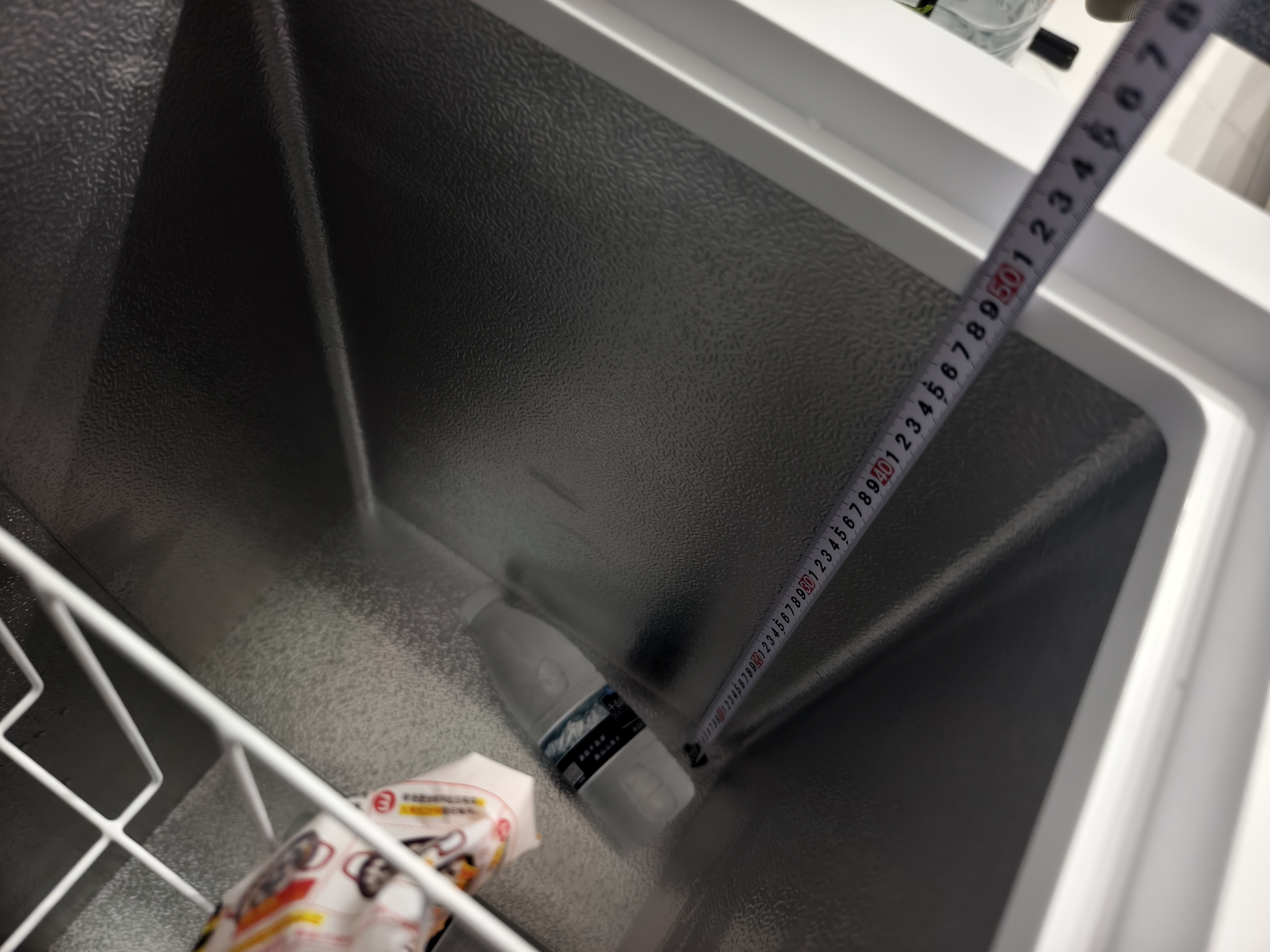 海尔（Haier）出品单温冰柜家用一级能效卧式冷藏柜冷冻柜小型迷你冰箱 100升 带脚轮食品筐丨约冻140斤肉Leader 实拍图