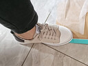 逐升男鞋2026夏季新款透气休闲鞋子男款运动板鞋软底百搭平底帆布鞋 RF-K22米色 42 实拍图