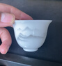 茶杯陶瓷家用功夫茶具喝茶客杯主个人羊脂玉白瓷小杯子单个品茗杯 水墨羊脂玉6只装 实拍图