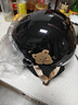 凤凰（Phoenix）国标3C认证电动车摩托车头盔复古款TK708耀夜黑 双形态帽檐瓢盔双镜片半盔男女士均码 实拍图