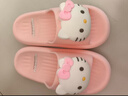 猪爸爸儿童拖鞋女童夏季2025新款室内防滑6-12岁三丽鸥宝宝亲子拖鞋粉18 实拍图