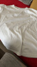 MARKLESS【安心品质】纯棉亲肤T恤男士纯色短袖打底衫5630 云峰白 M 实拍图