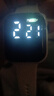 其他品牌高颜值LED手表时尚方形学生科技感超强夜光数字个性运动 太空白 实拍图