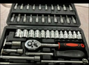 一号工厂46件套汽车小飞棘轮维修工具套装套筒组合扳手工具汽修工具箱 实拍图
