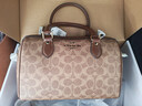 蔻驰（COACH）【品牌直供】女士ROWAN中号手提单肩波士顿包CV961礼物 实拍图