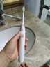 博皓（prooral）扫振电动牙刷男女士专用成人电动牙刷情侣 自动牙刷智能电动牙刷便携正畸软毛刷头 月牙白【新升级】 实拍图