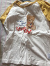 Classic Teddy儿童短袖t恤男女童夏季圆领上衣中小童装半袖衣服夏装 28同色插肩杏黄 110 实拍图