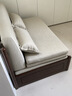 源氏木语实木沙发床现代简约多功能可折叠床北欧风小户型客厅两用双人沙发 【20】1.25m山毛榉胡桃色(米白) 实拍图