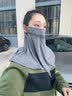 猫人冰丝防晒面罩女夏天网纱透气户外防紫外线遮脖子七夕开车骑行面罩 实拍图